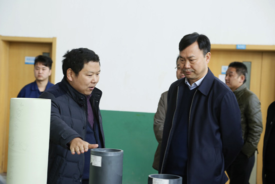 孟津縣委書記黃玉國蒞臨調研隆華新材料項目建設運營情況
